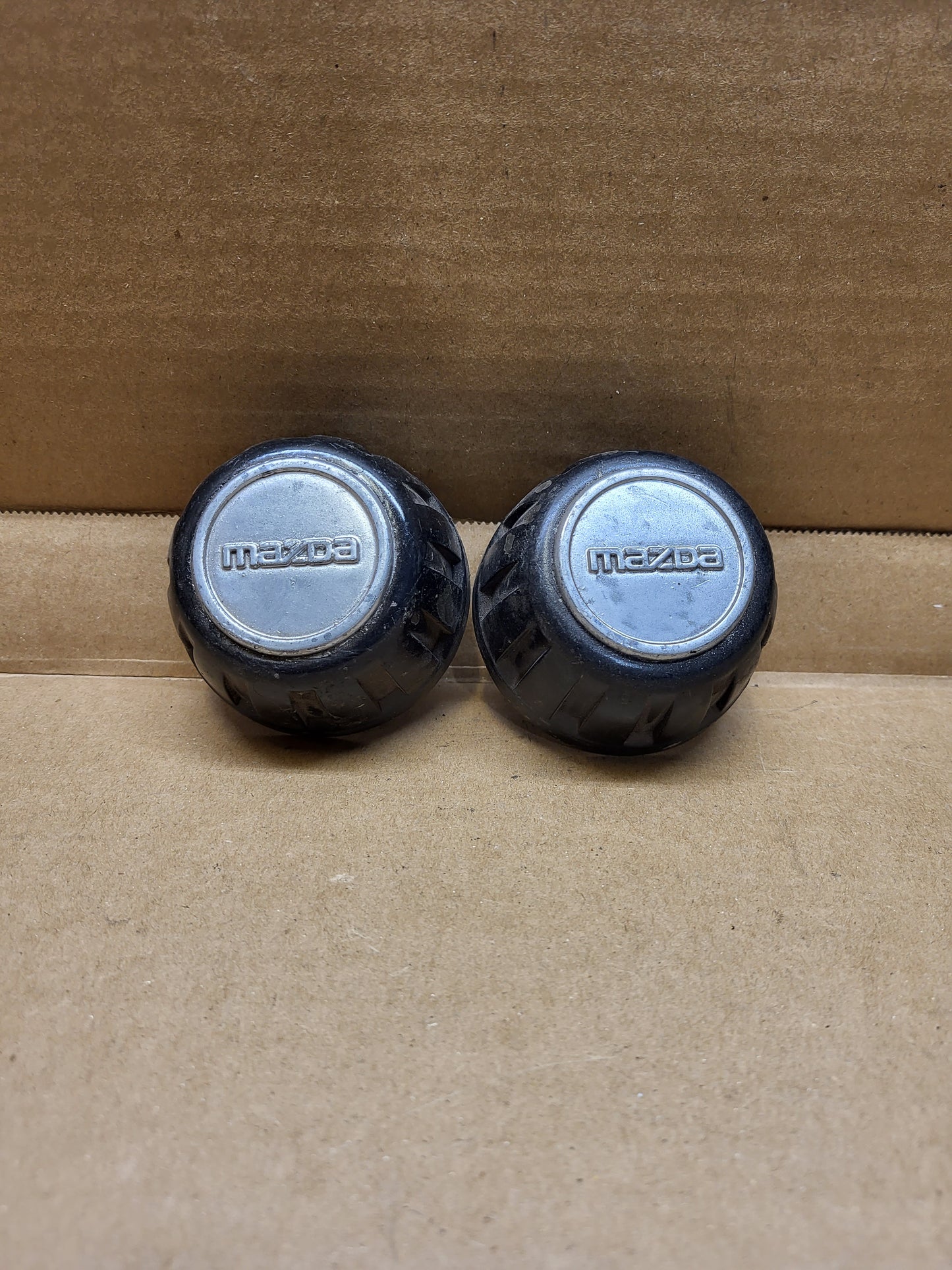 1979-1980 Mazda RX7 FB steel wheel center caps