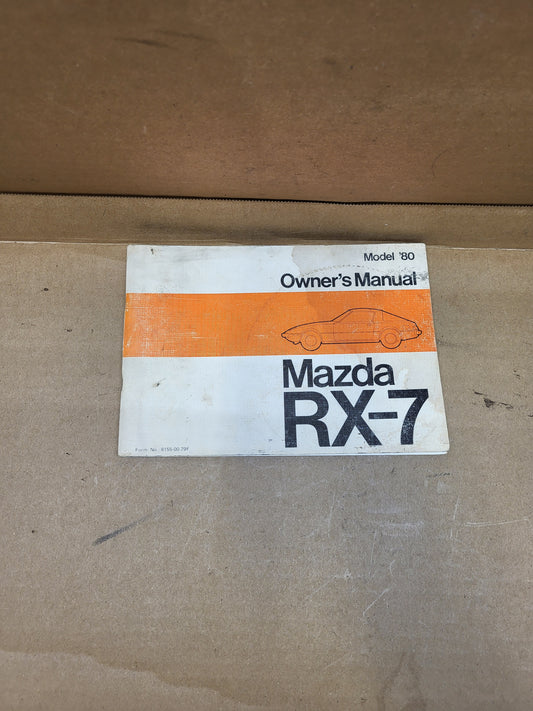 1980 Mazda RX7 Owner's Manual