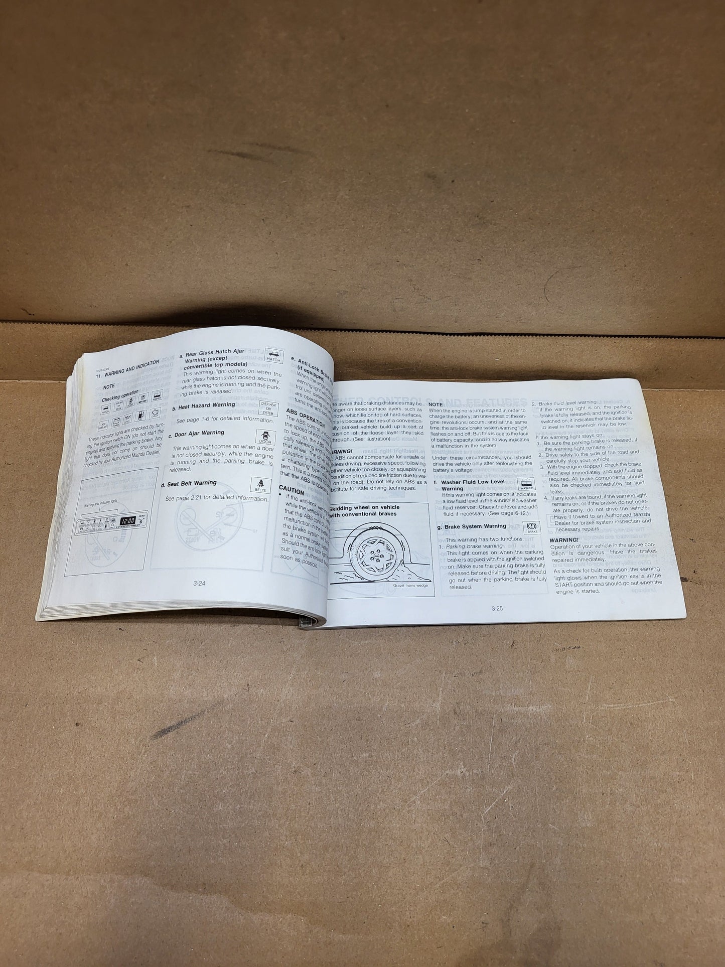 1989 Mazda RX7 Owner's Manual