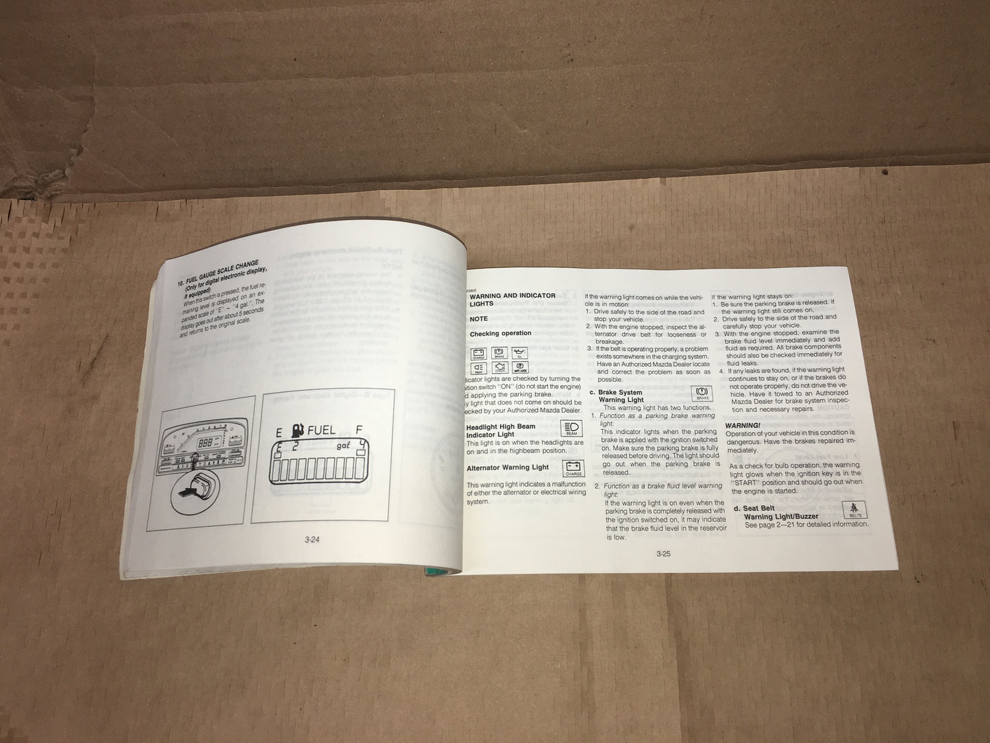 1988 MX-6 Owner's Manual