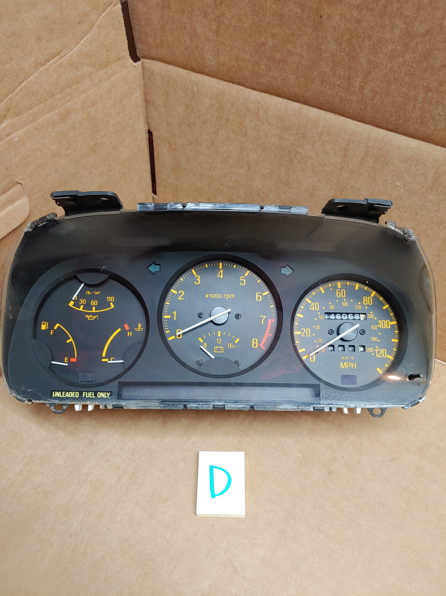 1981-1983 Mazda RX7 Gauge Instrument Cluster