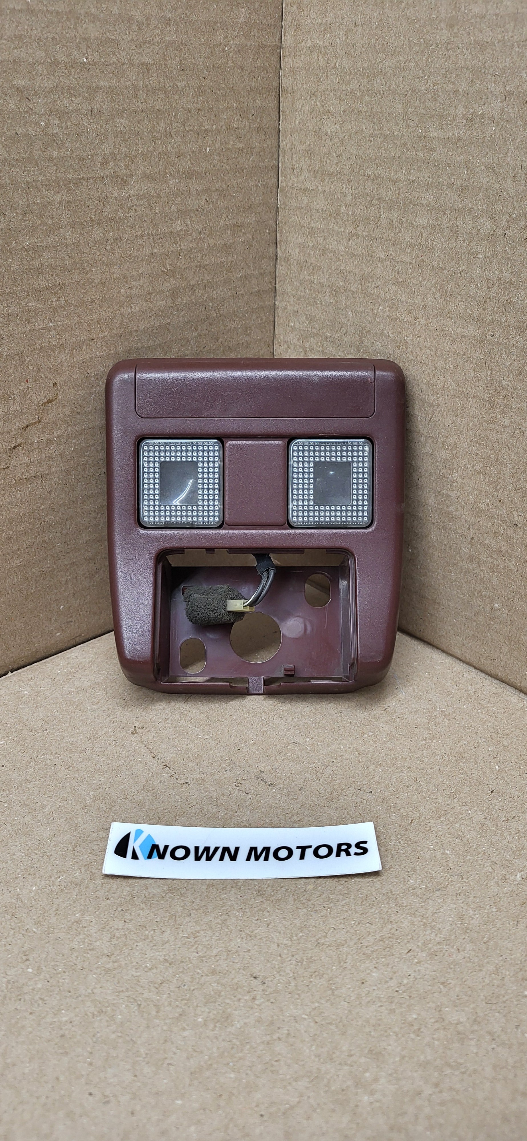 1986-1991 Mazda RX7 Dome Light Assembly Sunroof Switch Rear View