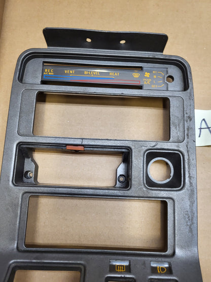 1981-1983 Mazda RX7 Radio Climate Control Bezel Trim Dash Cover