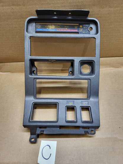 1981-1983 Mazda RX7 Radio Climate Control Bezel Trim Dash Cover