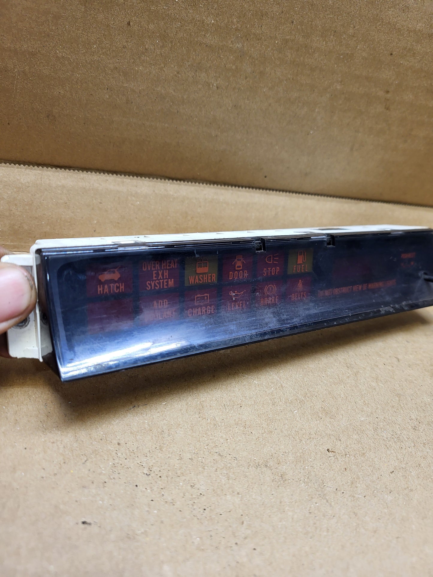 1986-1987 Mazda RX7 FC Information Display Panel Warning Light Gauges