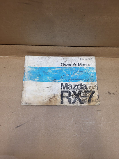 1979 Mazda RX7 Owner's Manual