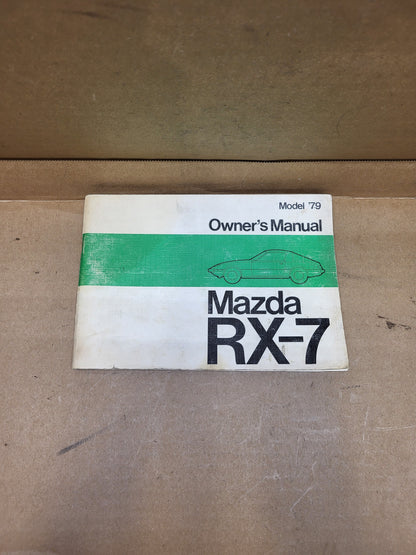 1979 Mazda RX7 Owner's Manual