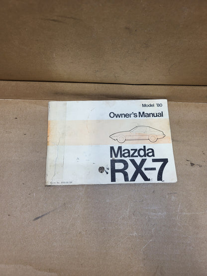 1980 Mazda RX7 Owner's Manual