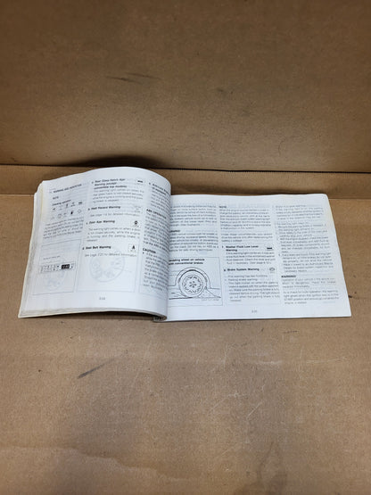 1989 Mazda RX7 Owner's Manual