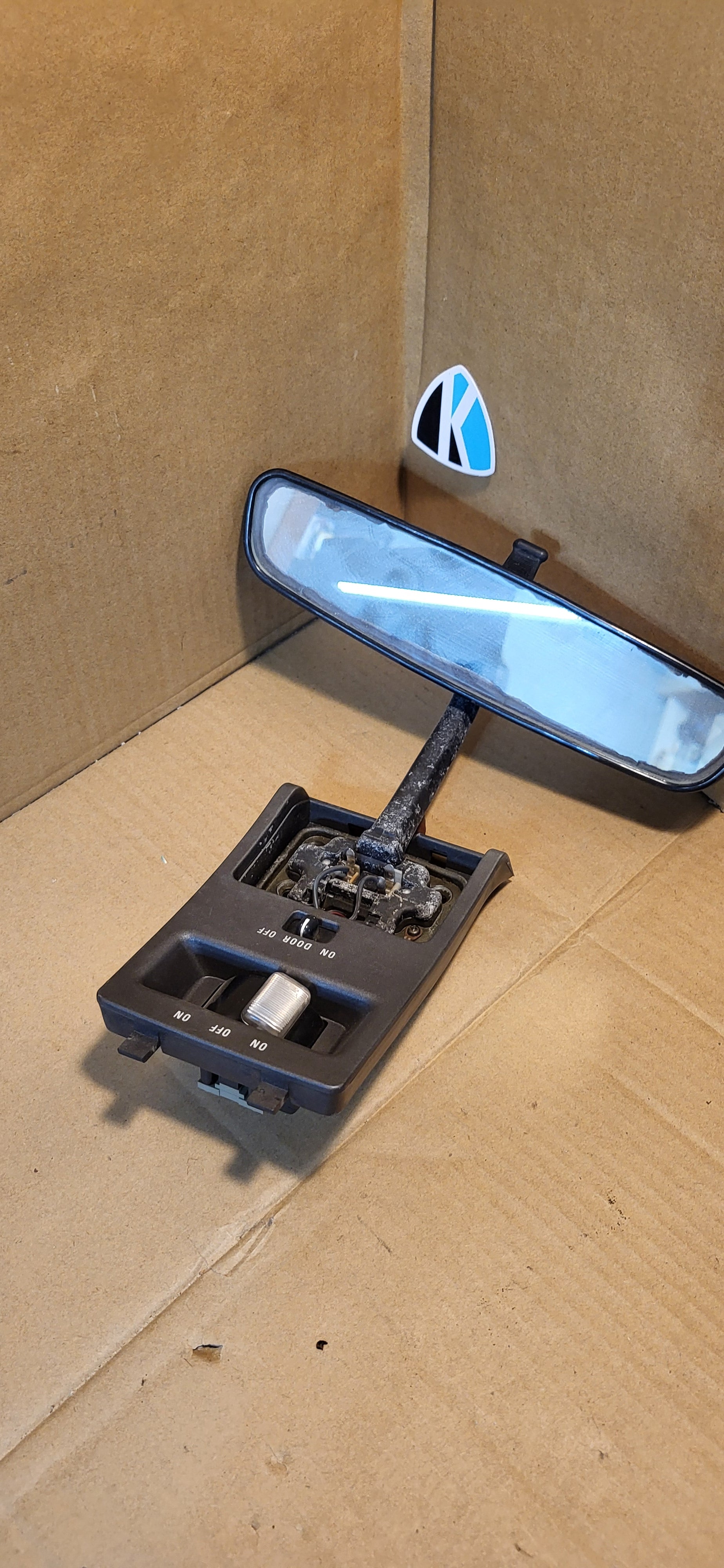 1981-1985 Mazda RX7 FB Rear View Mirror | OEM Mazda RX7 Parts | knownmotors