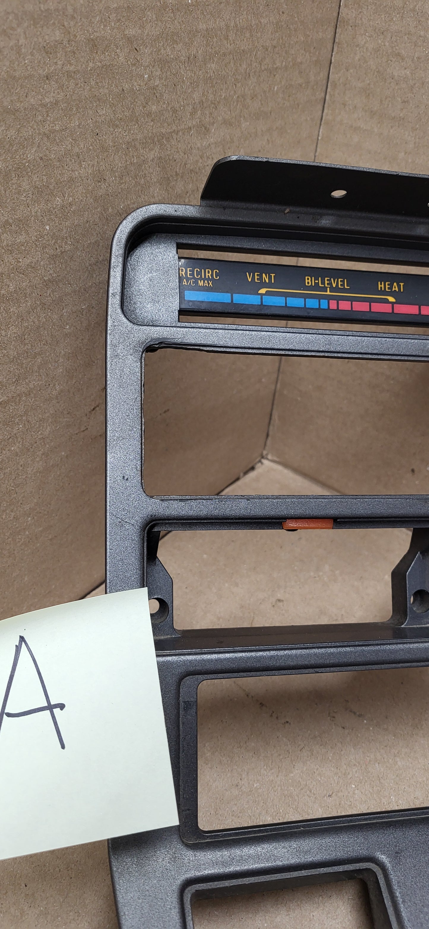 1981-1983 Mazda RX7 Radio Climate Control Bezel Trim Dash Cover