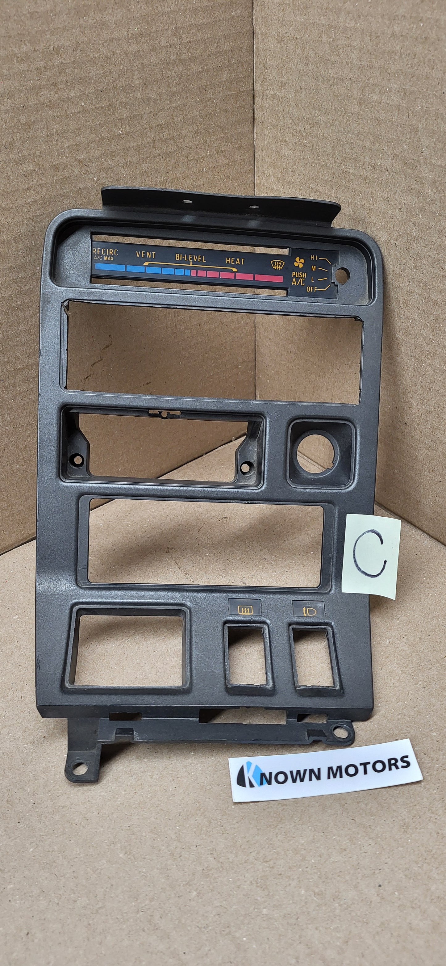 1981-1983 Mazda RX7 Radio Climate Control Bezel Trim Dash Cover
