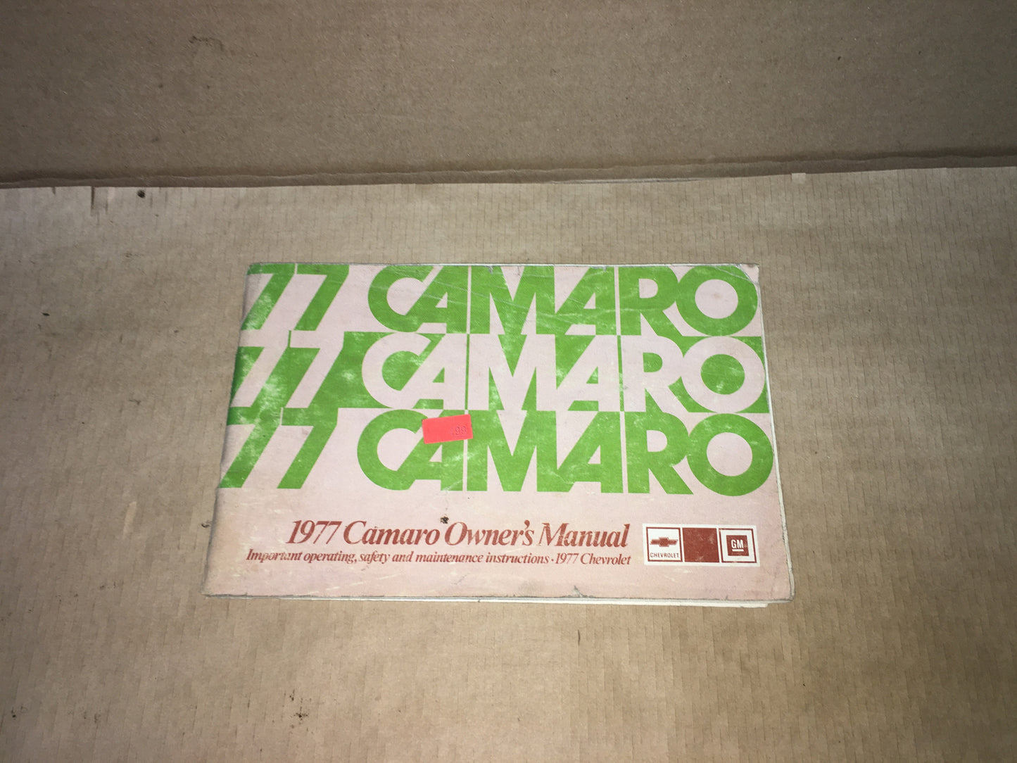 1977 Camaro Owner's Manual