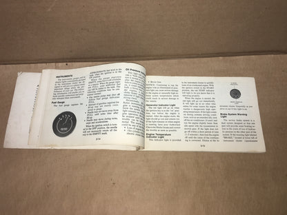 1977 Camaro Owner's Manual